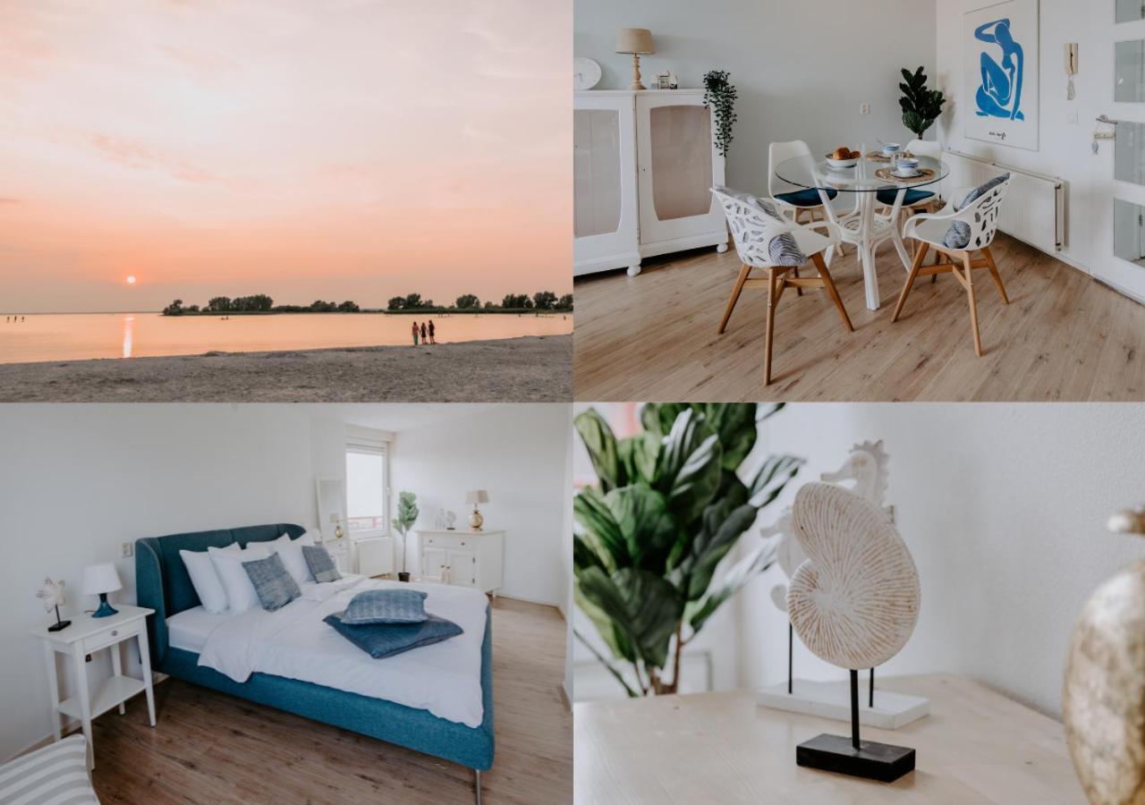 Stijlvol appartement op strand Makkum Buitenkant foto